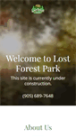 Mobile Screenshot of lostforestpark.com